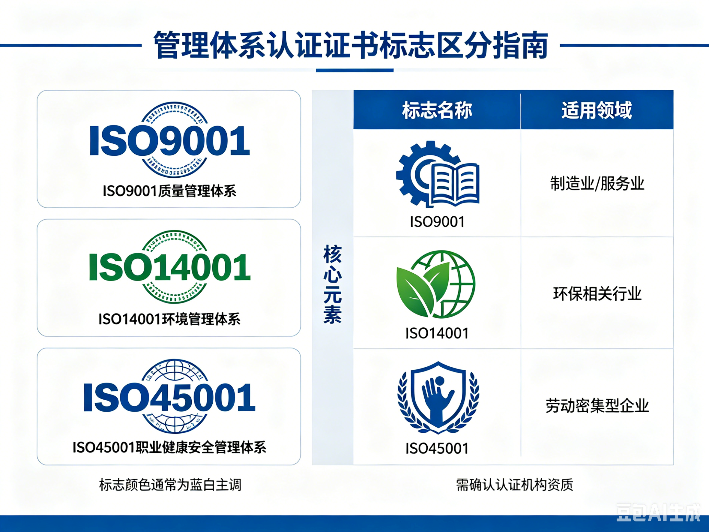 怎么区分管理体系认证证书标志